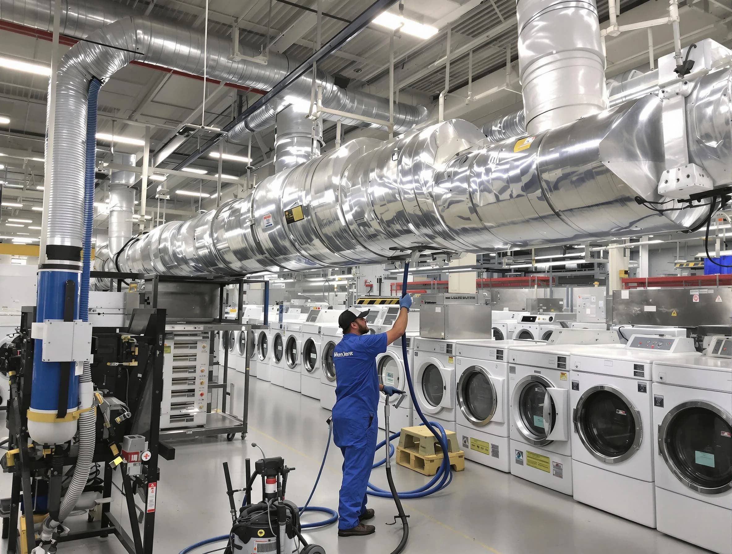 Margaret Dryer Vent Cleaning team performing heavy-duty industrial dryer vent cleaning in Margaret