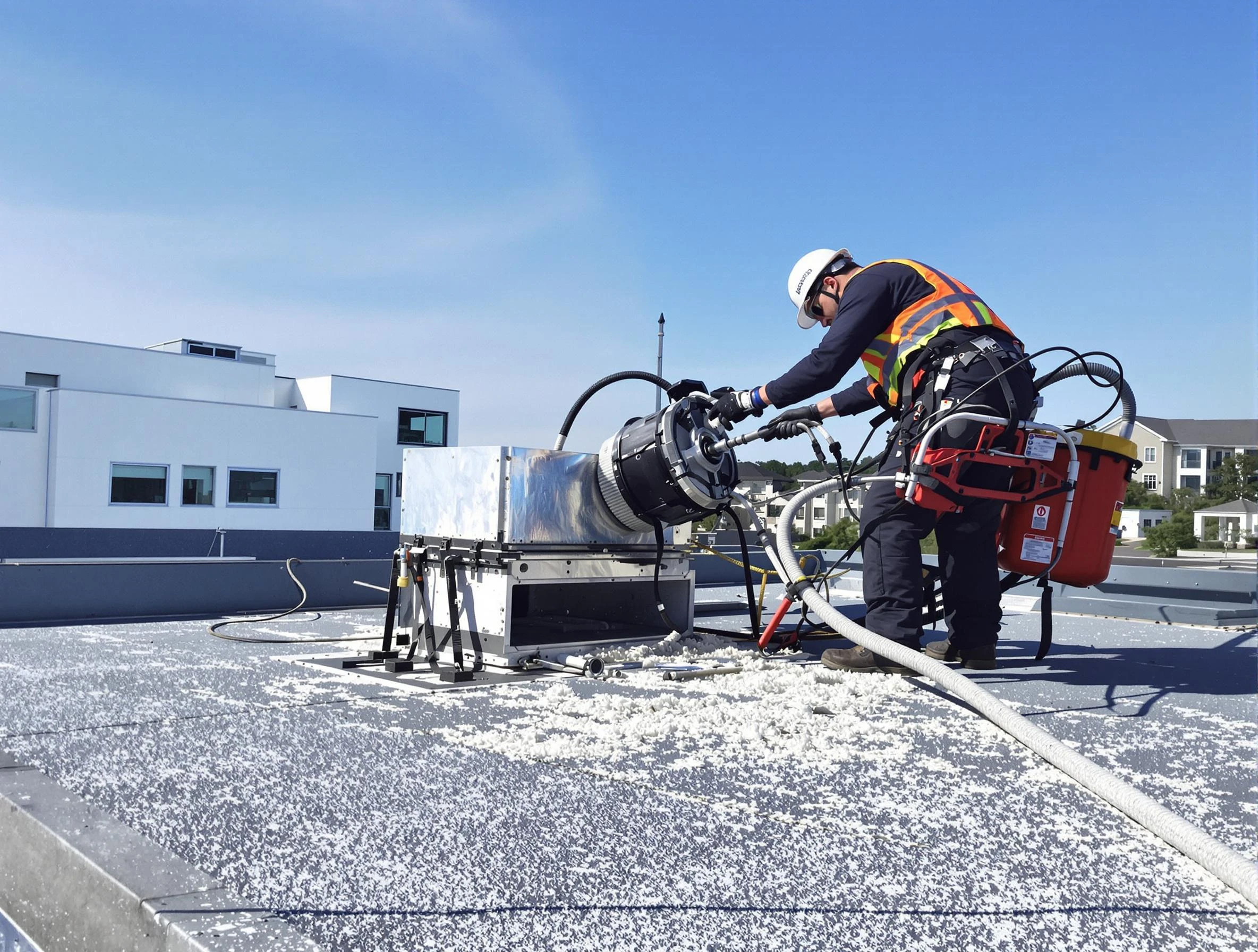 Cleaning Dryer Vent On Roof in Margaret