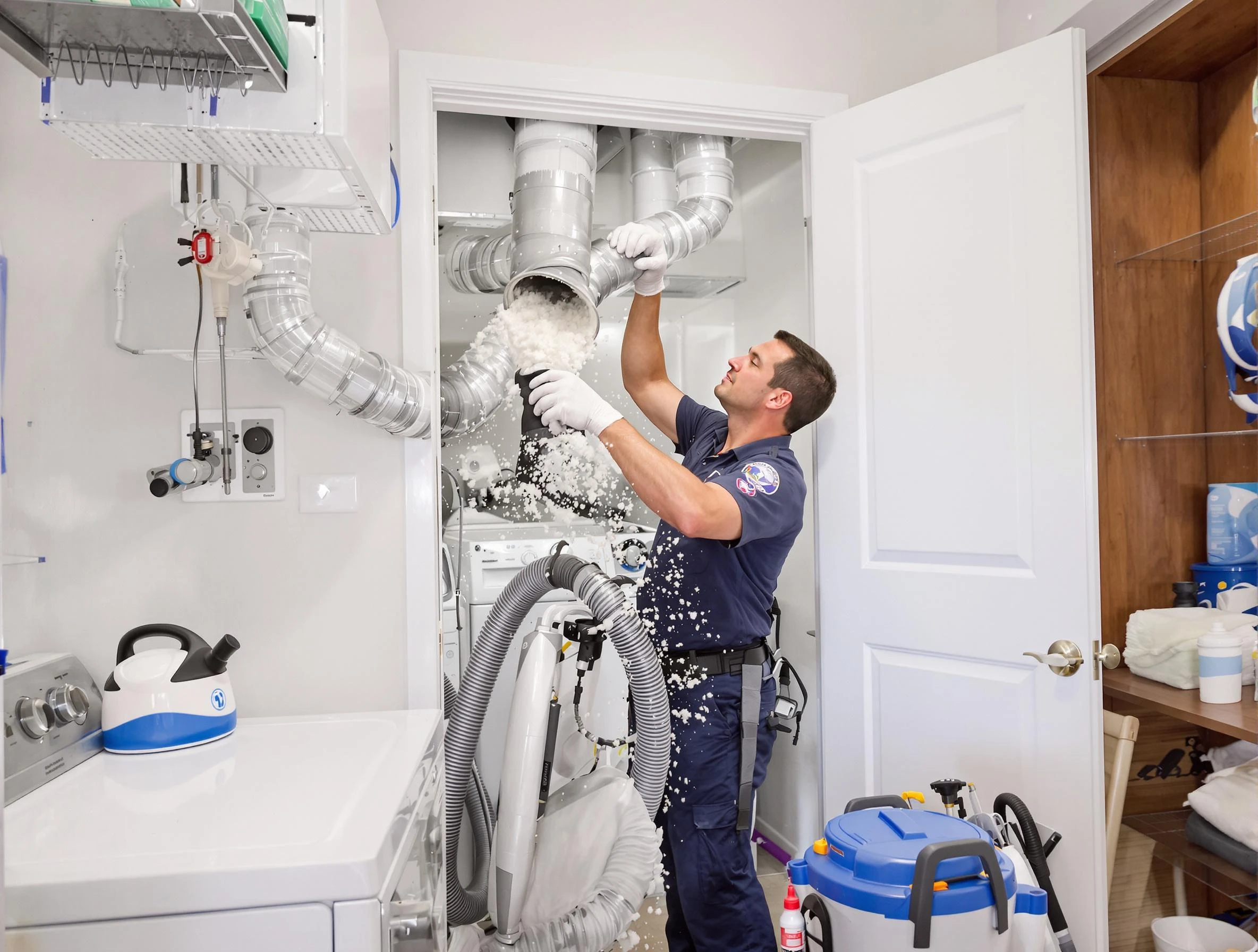 Margaret Dryer Vent Cleaning technician delivering thorough residential dryer vent cleaning service in Margaret
